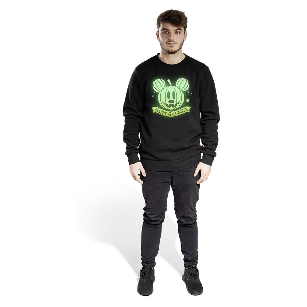 Pull adulte Disney Halloween Mickey phosphorescent - Taille L
