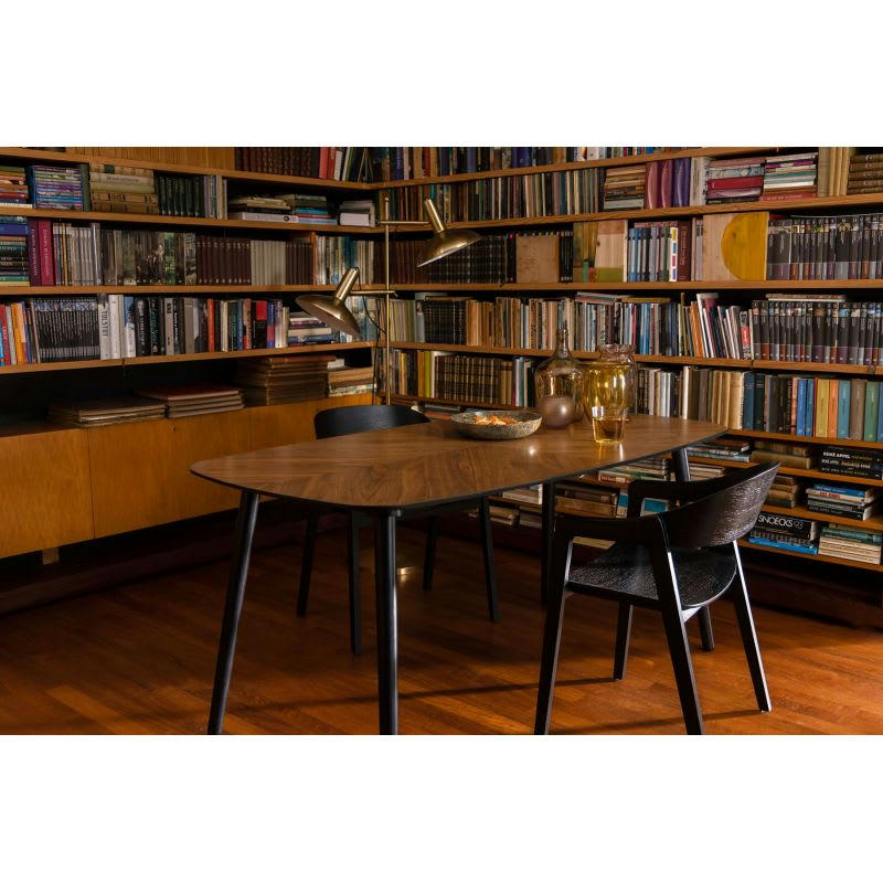 WESTLAK - Chaise design en bois noir