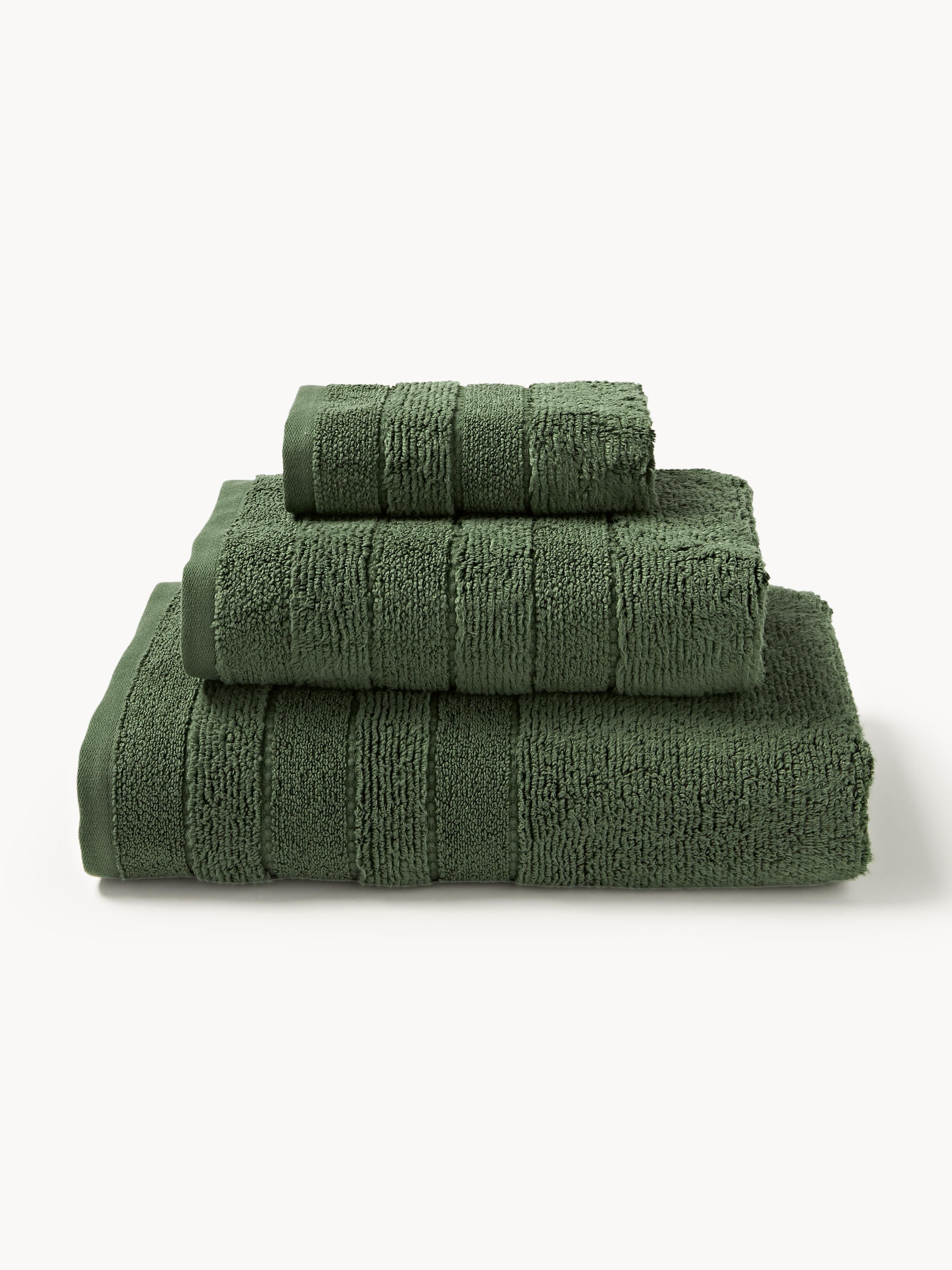 Handtuch-Set Luxe mit Streifenbordüre, in verschiedenen Setgrößen