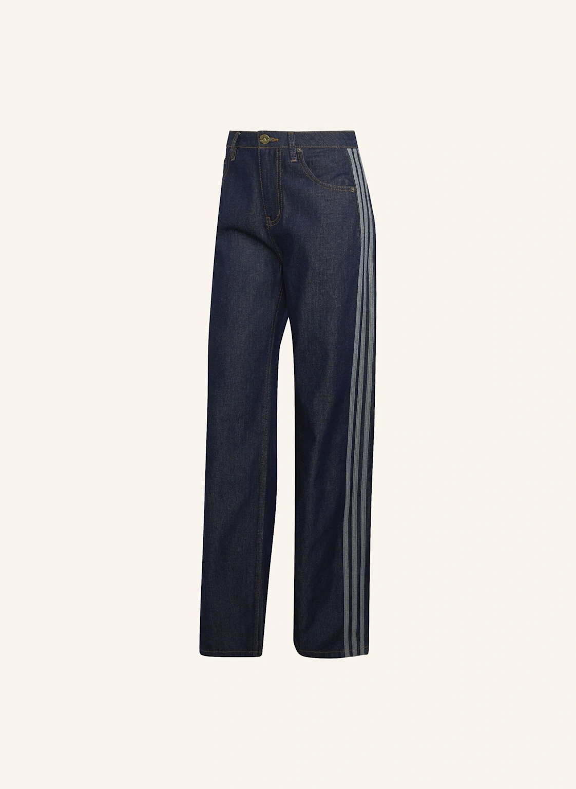adidas Originals FIREBIRD JEANSHOSE, MITTELHOHER BUND, GERADE GESCHNITTEN