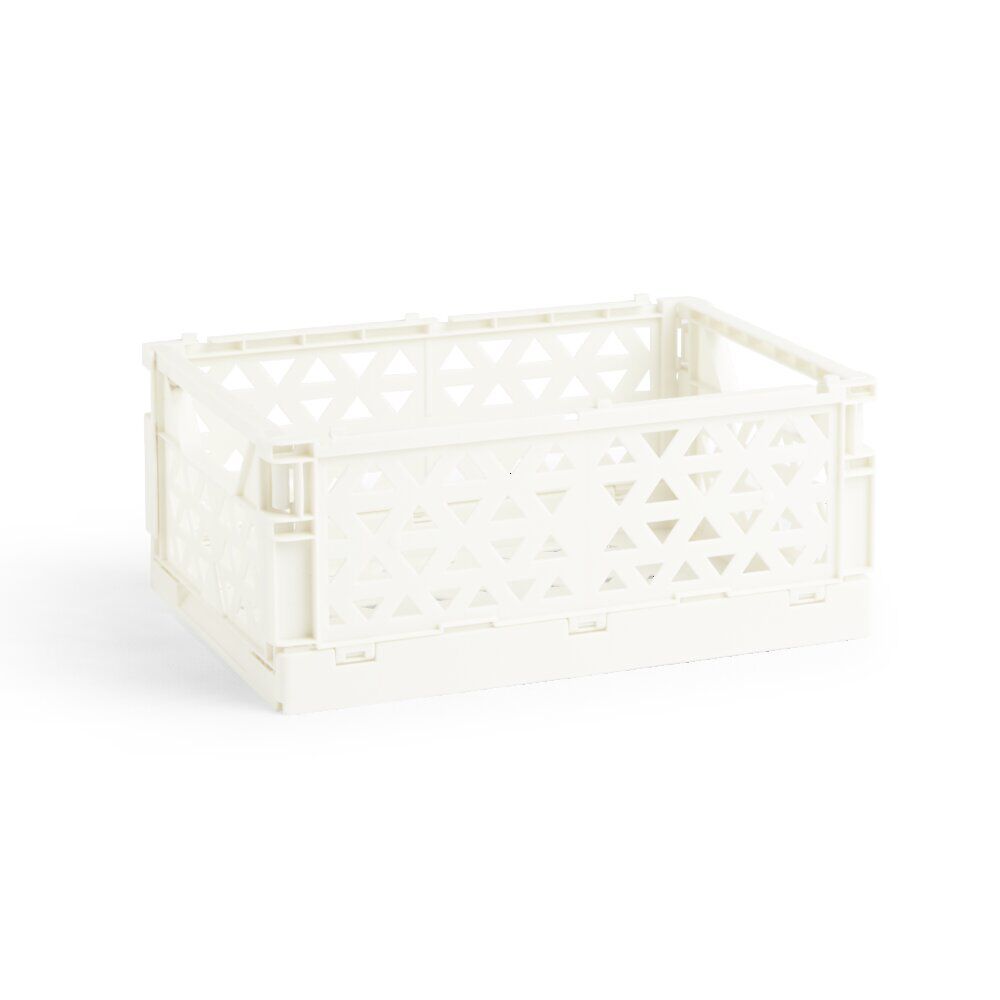 Caisse pliable beige pastel 3,4L - 24x17xH10cm