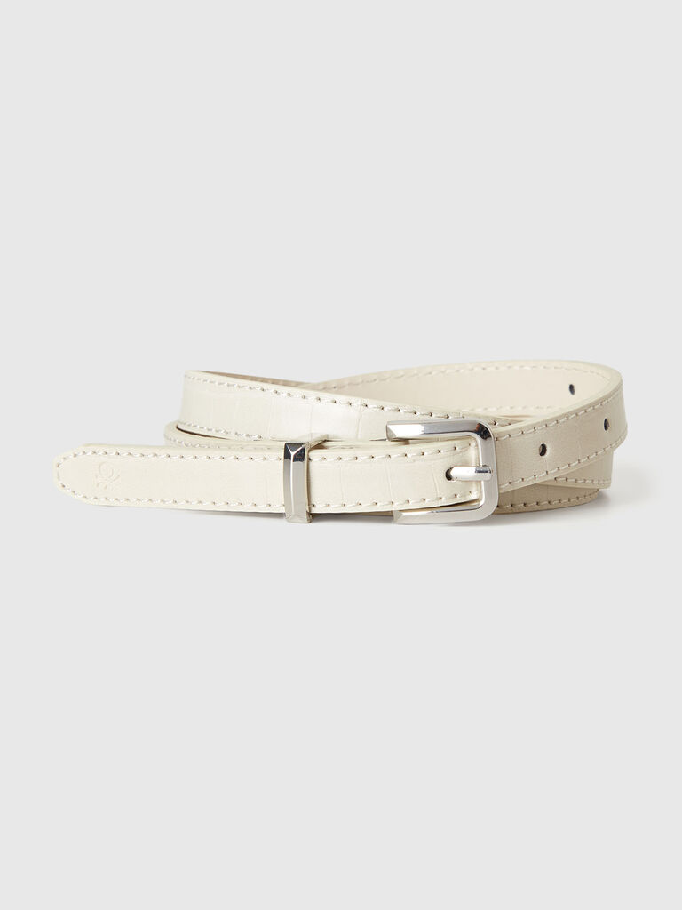 Thin belt with coconut print