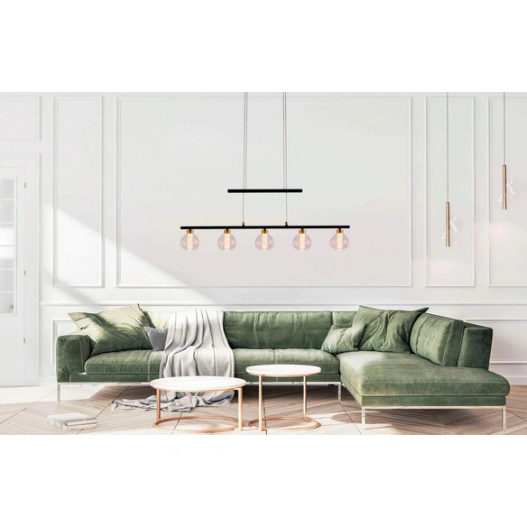 Leuchtmittel »BRASS«, BxHxL: 10 x 15 x 90 cm, Metall/Glas/Kunststoff