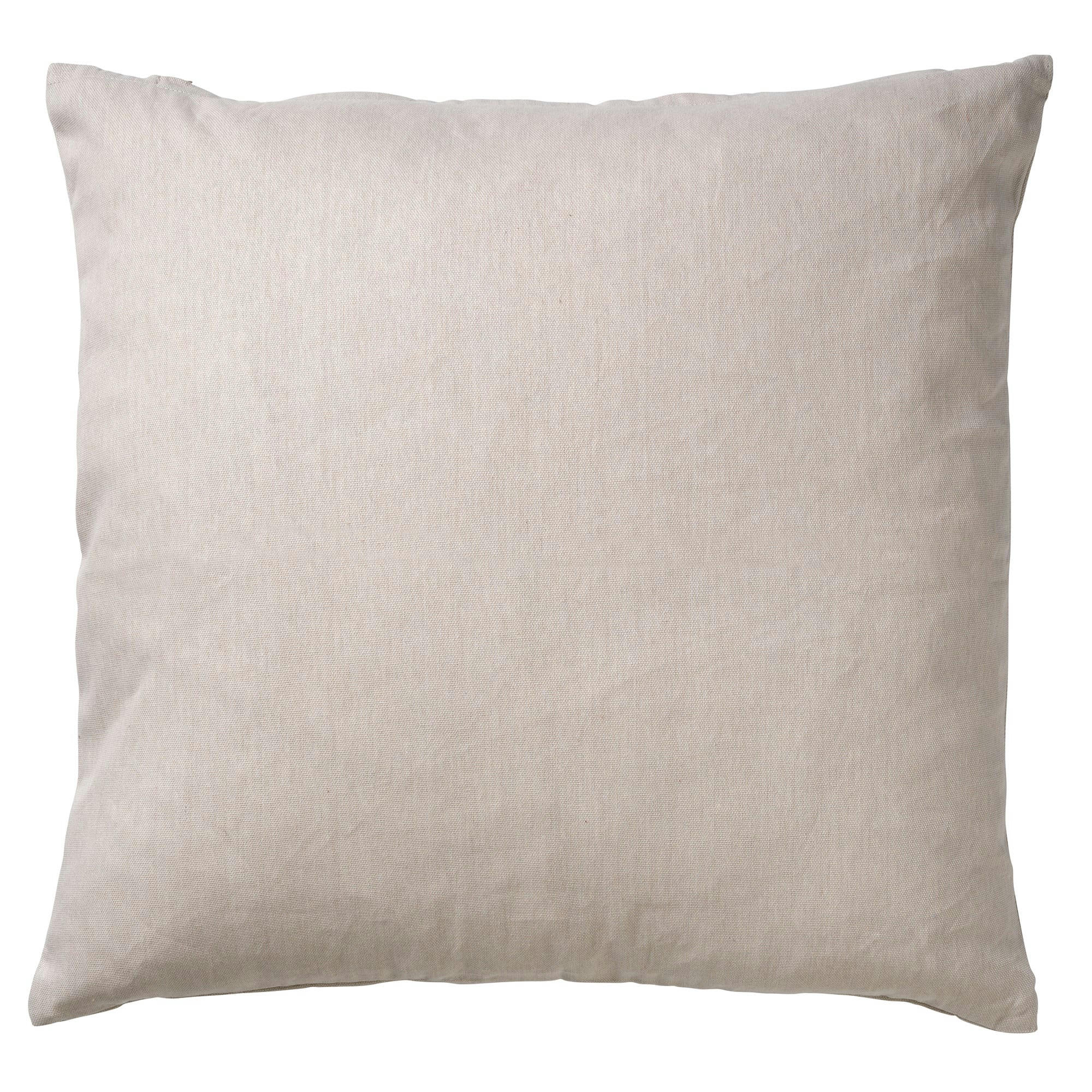 - Housse de coussin beige en coton-45x45 cm uni