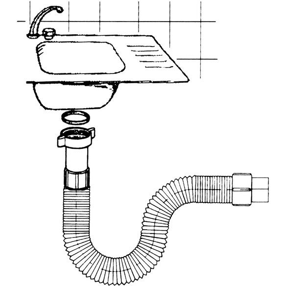 HT-Flexrohr, Kunststoff, Typ: 250 40/50 mm