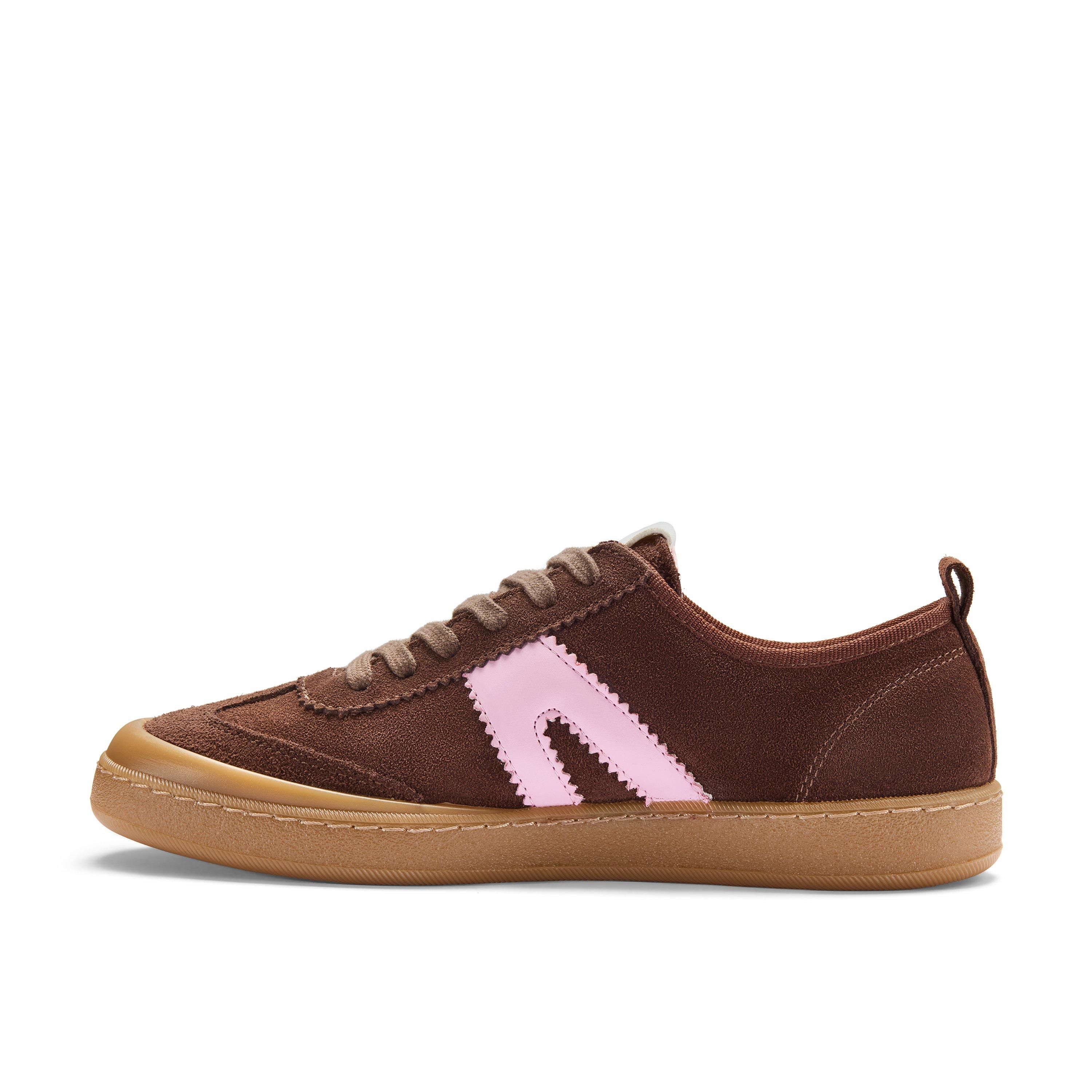 Clarks Coralea Lace Brown Combination Trainers