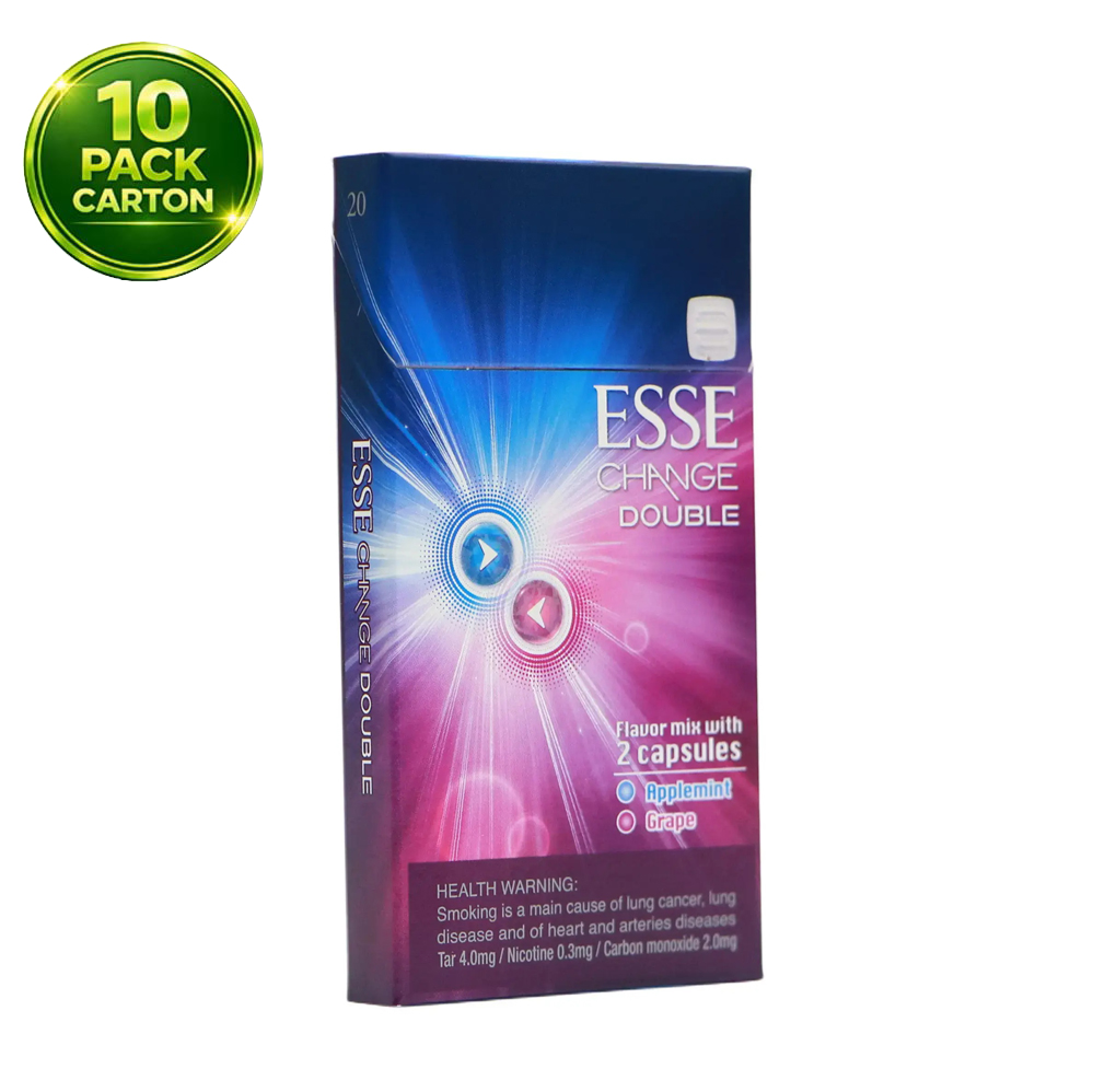 ESSE Change Double Applemint & Wine 20s Cigarettes x 10 Packs /1 Carton