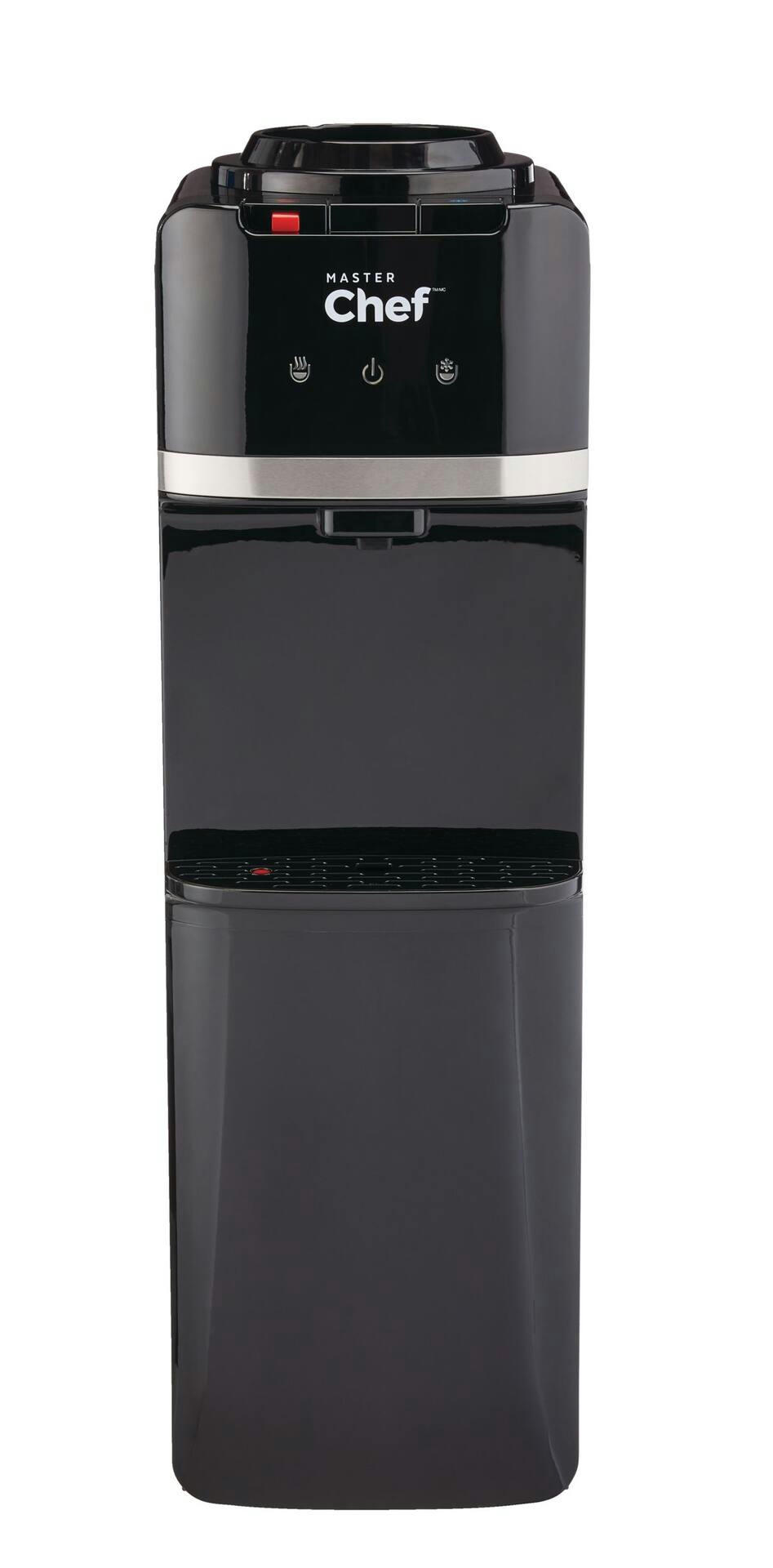 MASTER Chef Top Load Stainless Steel Water Cooler/Dispenser, 3 Temperatures, Black