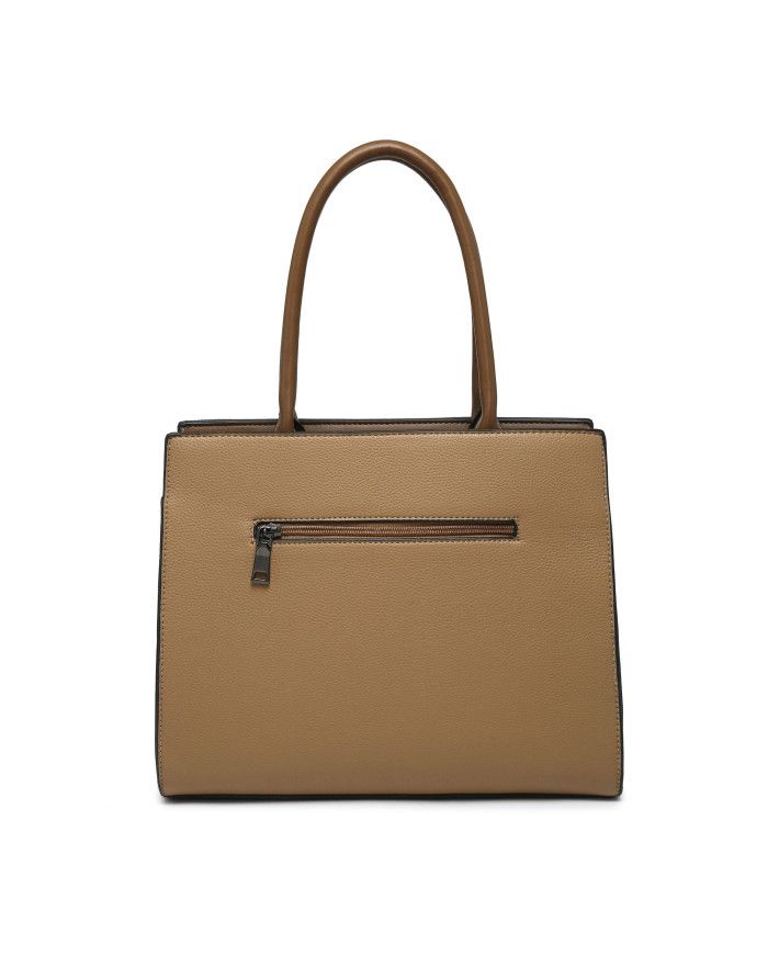 JFY Snake Skin Buckle 2 In 1 Handbag Tote Bag