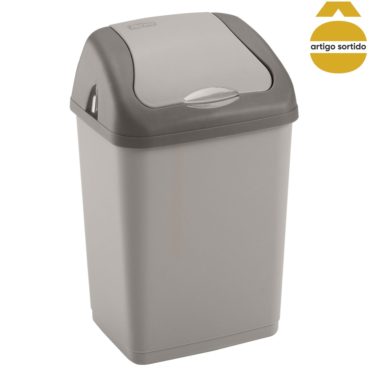 Balde do lixo ATHEA com tampa basculante 9l