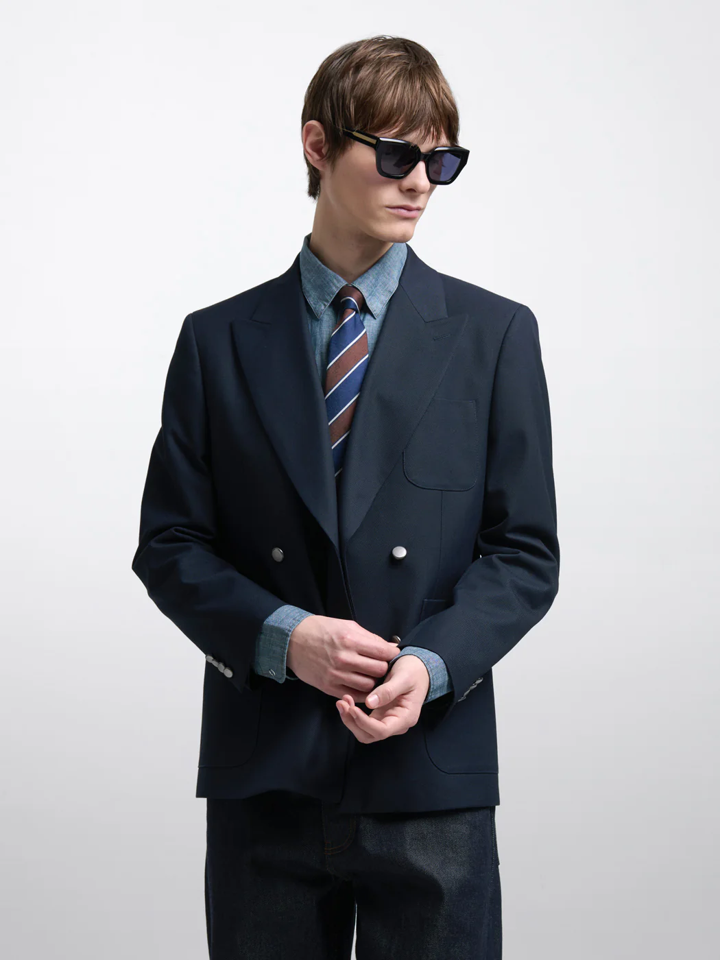 Veste de costume croisée - L'atelier