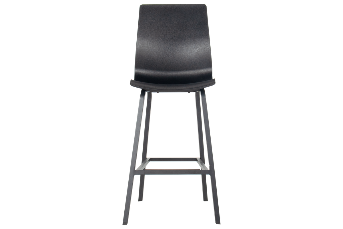 Hartman Barstoel Sophie Wave - Zwart Kunststof - Set Van 2