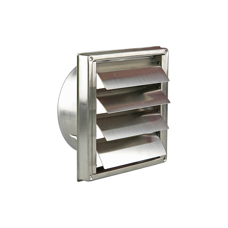 Grille de hotte en inox avec lames à encastrer Ø 125 mm RENSON