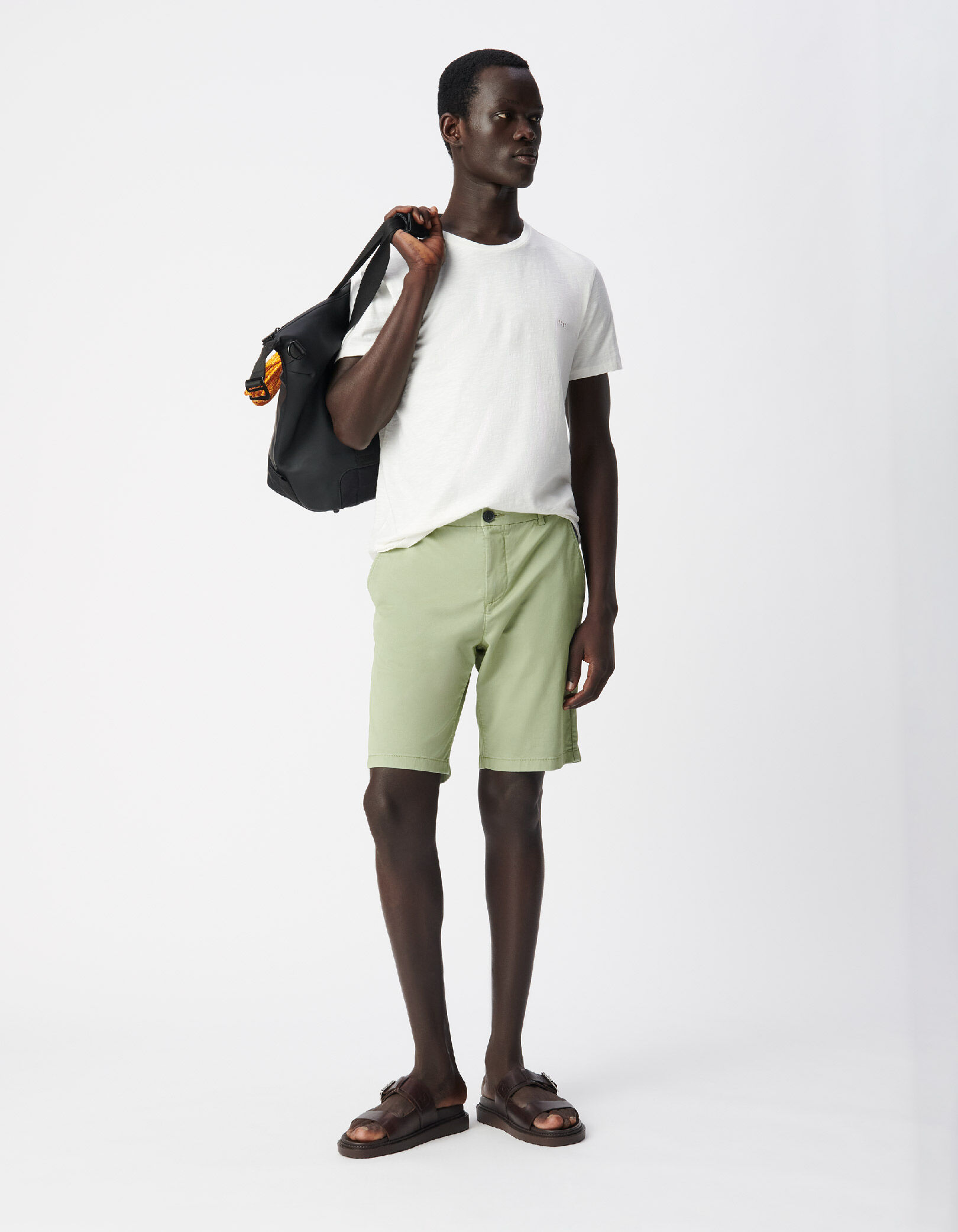 Bermuda chino vert Homme