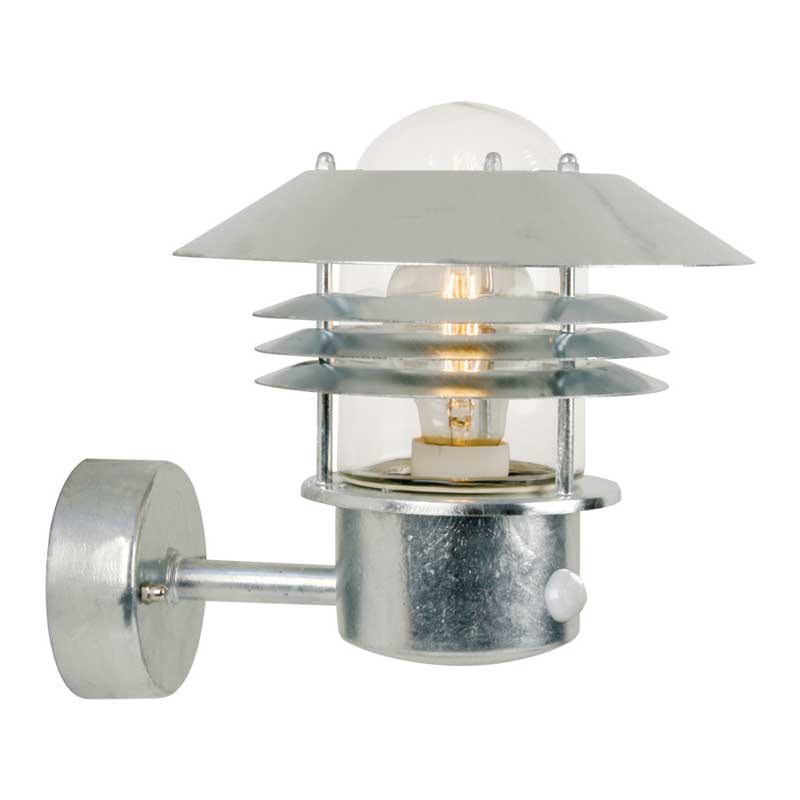 Nordlux Vejers Wandlamp buiten | Sensor | E27 | IP54 | Verzinkt | Seaside