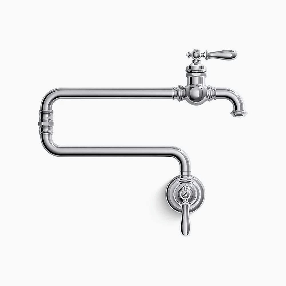 Kohler Artifacts® Single Hole Wall Mount Pot Filler Kitchen Sink Faucet with 22