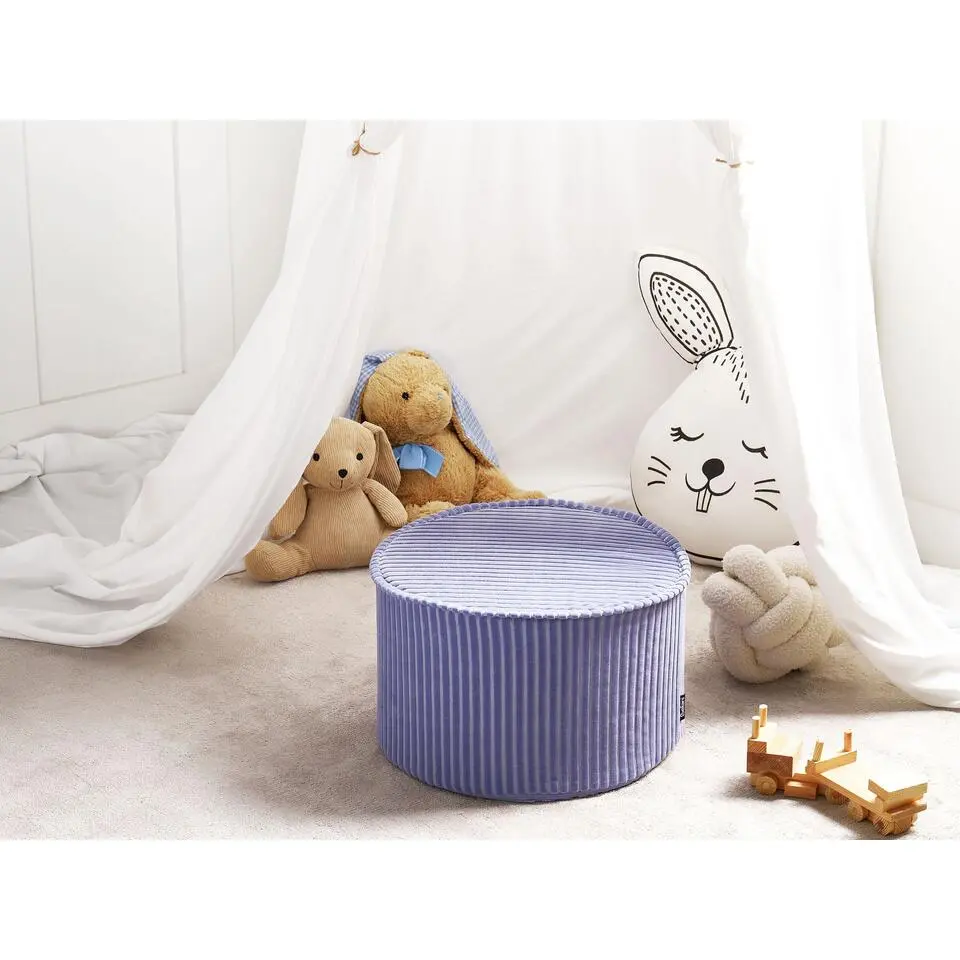 ZIKRIA - Poef - Lichtviolet - Fluweel