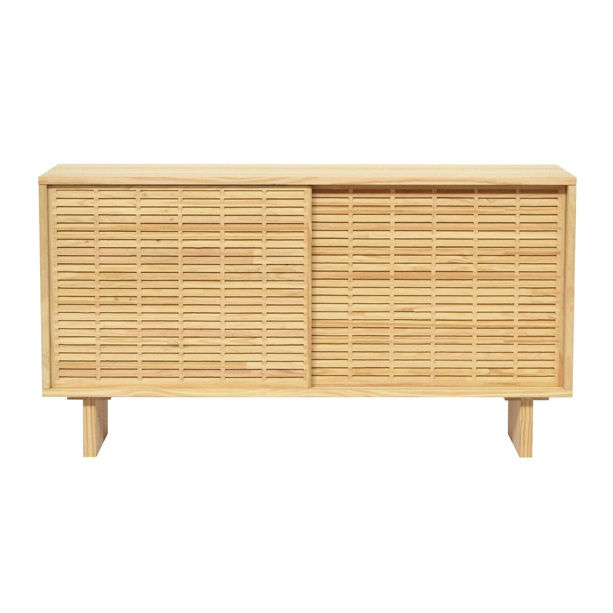 Naan Furniture Dressoir Cala - Natuurlijk ongelakt grenen - 120 cm - 2 deuren