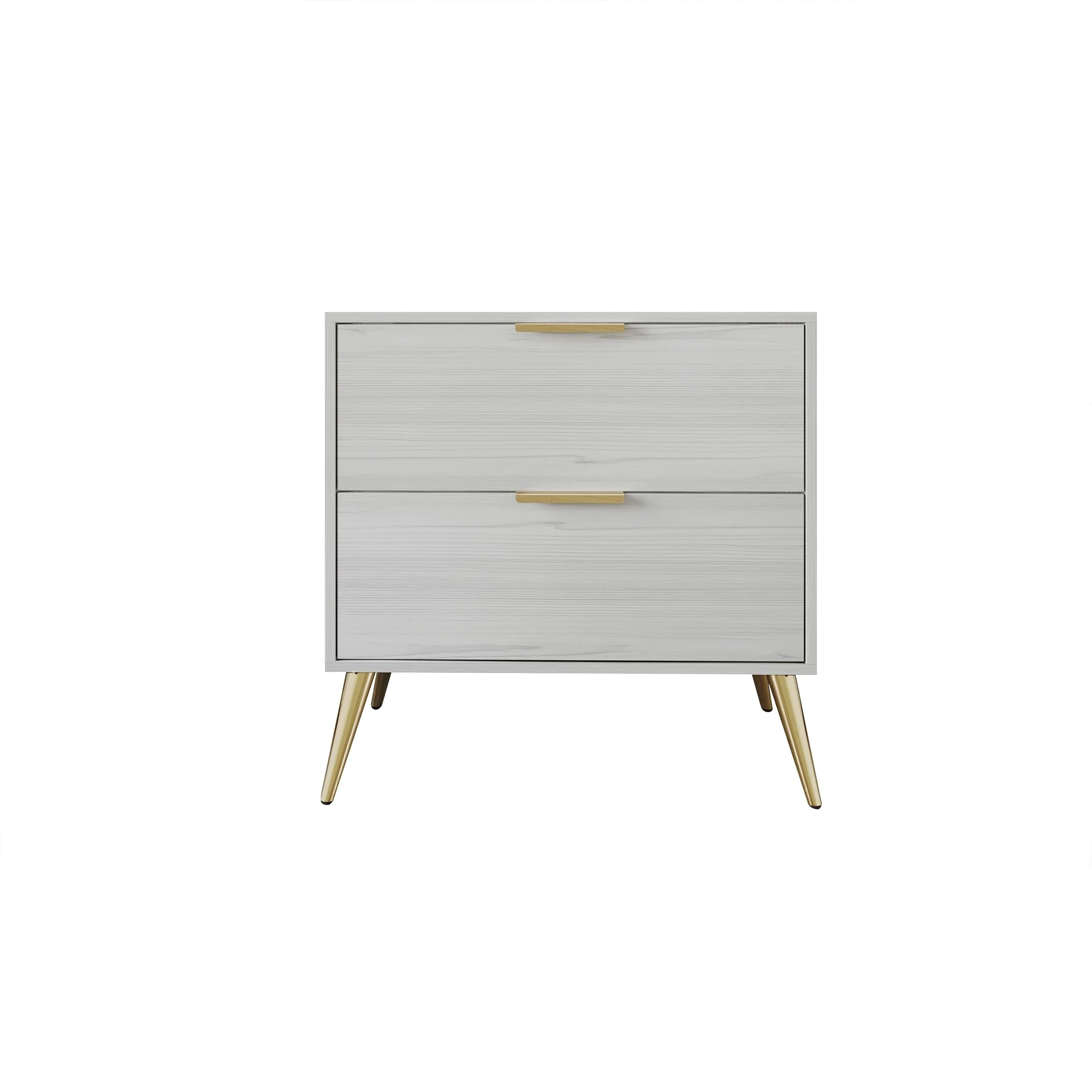 CraftPorch Contemporary 2-Drawers Wooden Nightstand