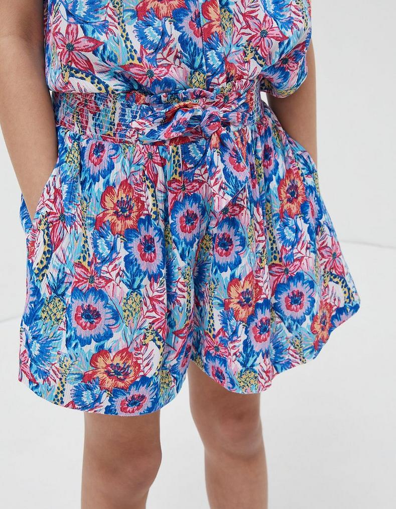 Tropical Print Flippy Shorts