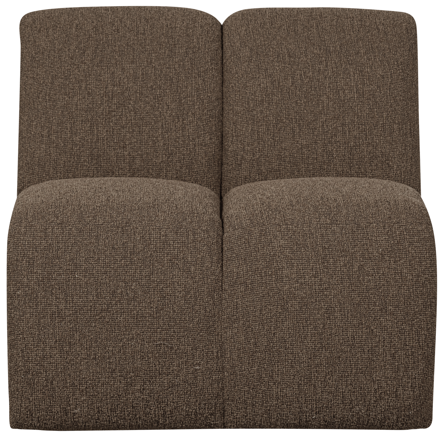 WOOOD 1-zits bank Mojo - Bouclé - Bruin Melange - 74x80x97