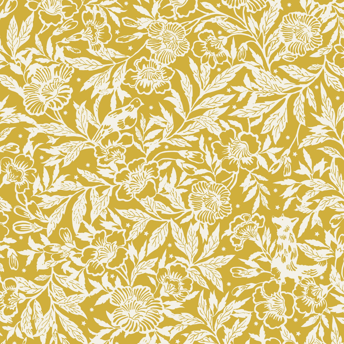 Joules Vliesbehang - Twilight Ditsy Antique Gold - 10mx52cm