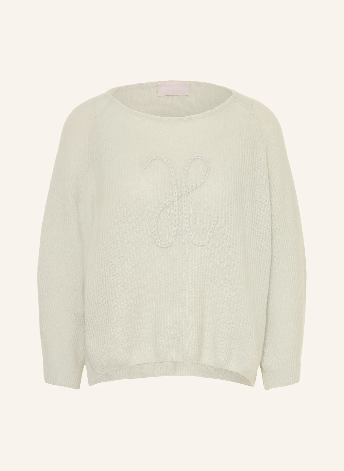 HEMISPHERE Pullover mit Cashmere und 3/4-Arm