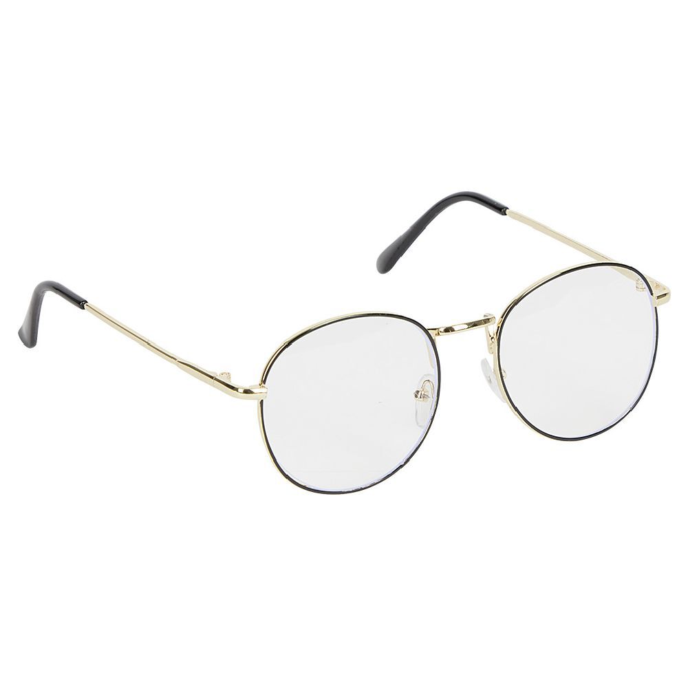 Lunettes noires et dorées anti lumière bleue