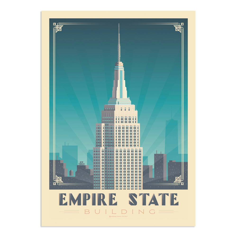 - Affiche New York Empire State  50x70 cm