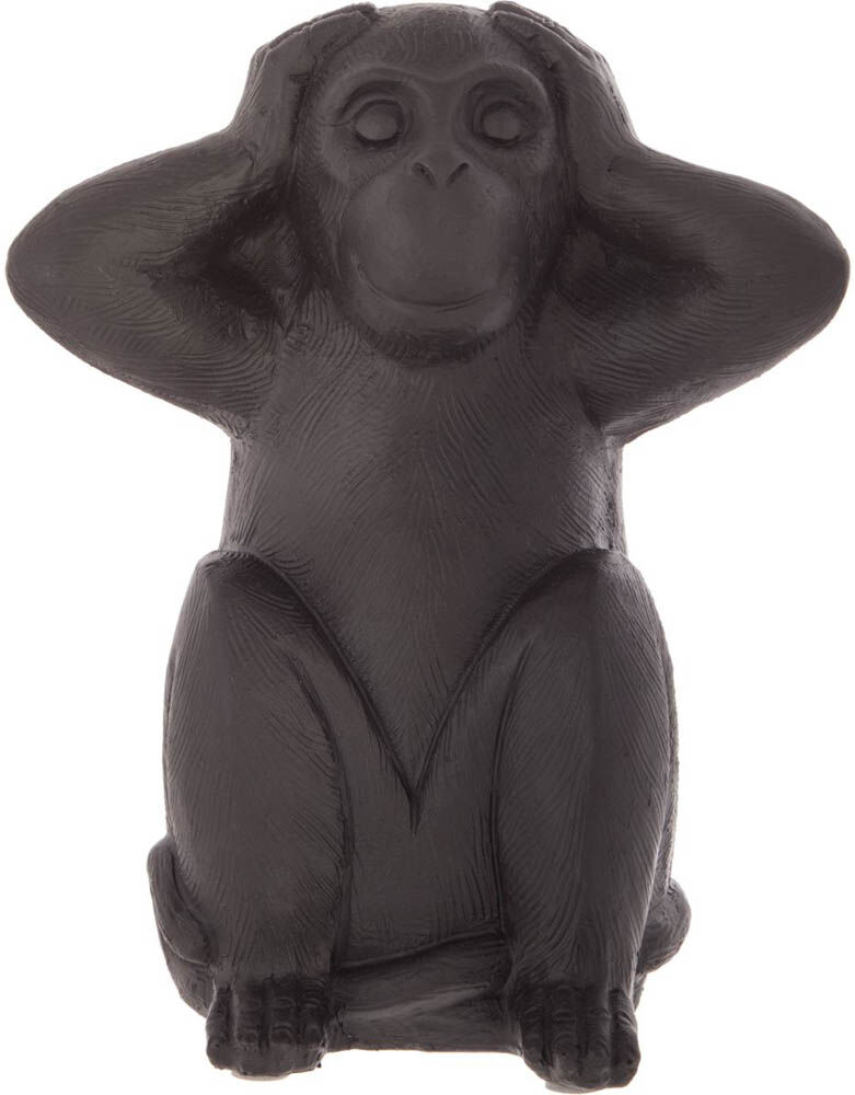 Estatueta macaco sábio surdo