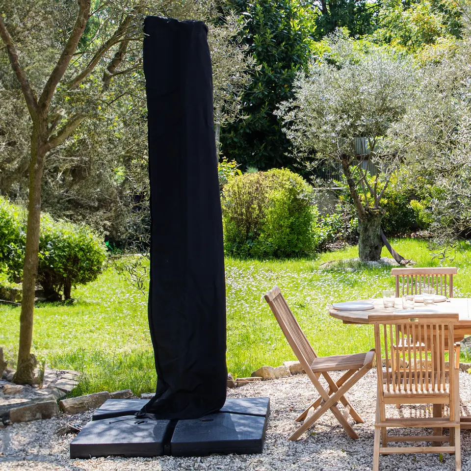 Happy Garden Hoes voor parasol met afstandsbediening - Zwart - Stof