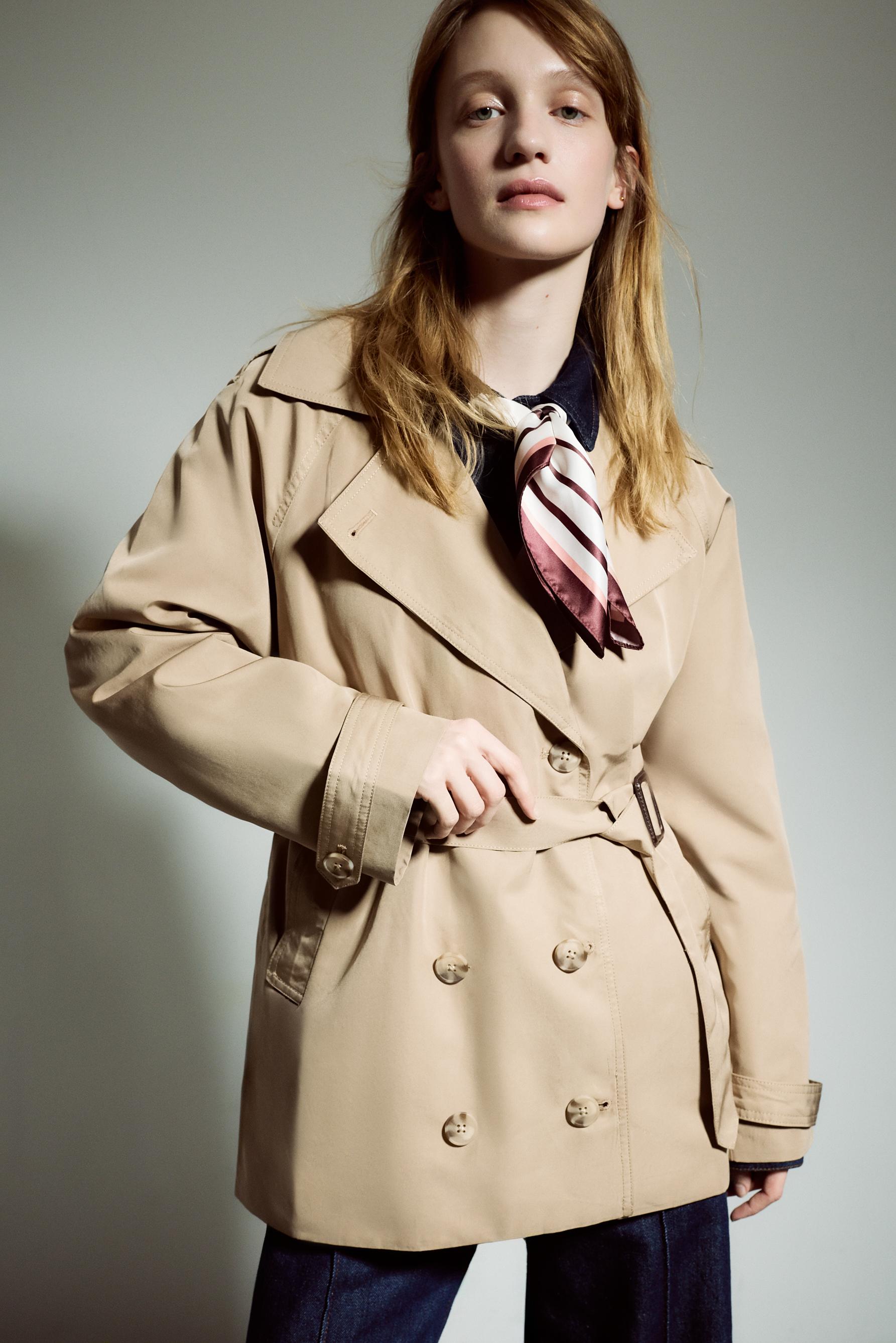 Gabardina oversize