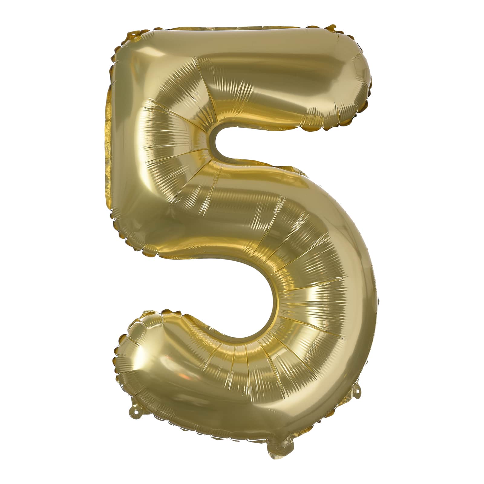 XL-Folienballon Nummer 5 Gold,H 700 mm