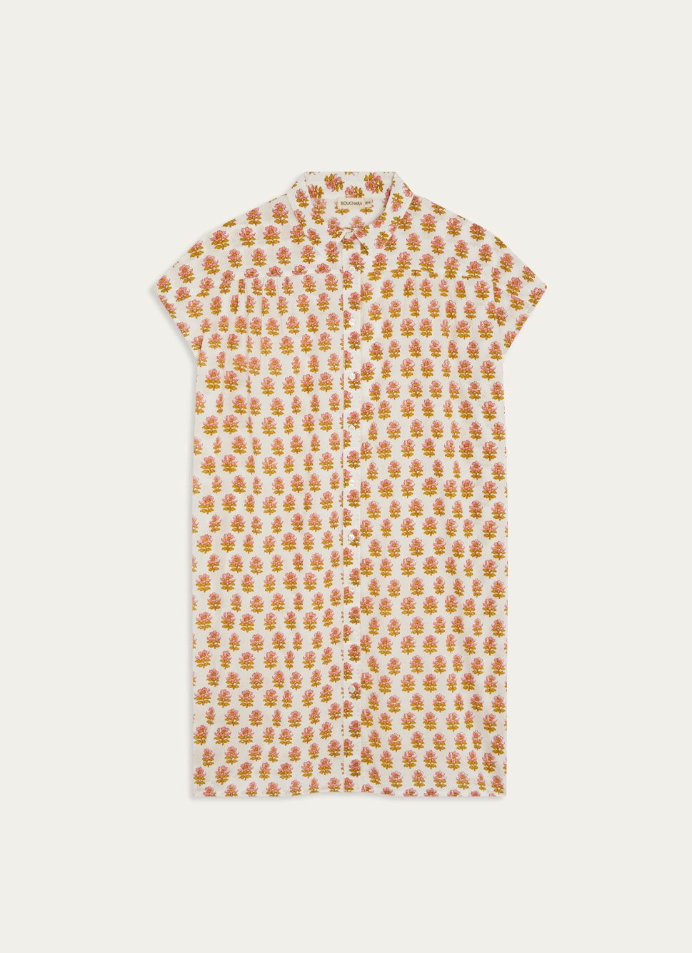 TUNIQUE SANS MANCHES EN VOILE DE COTON FARAH MULTICOLORE