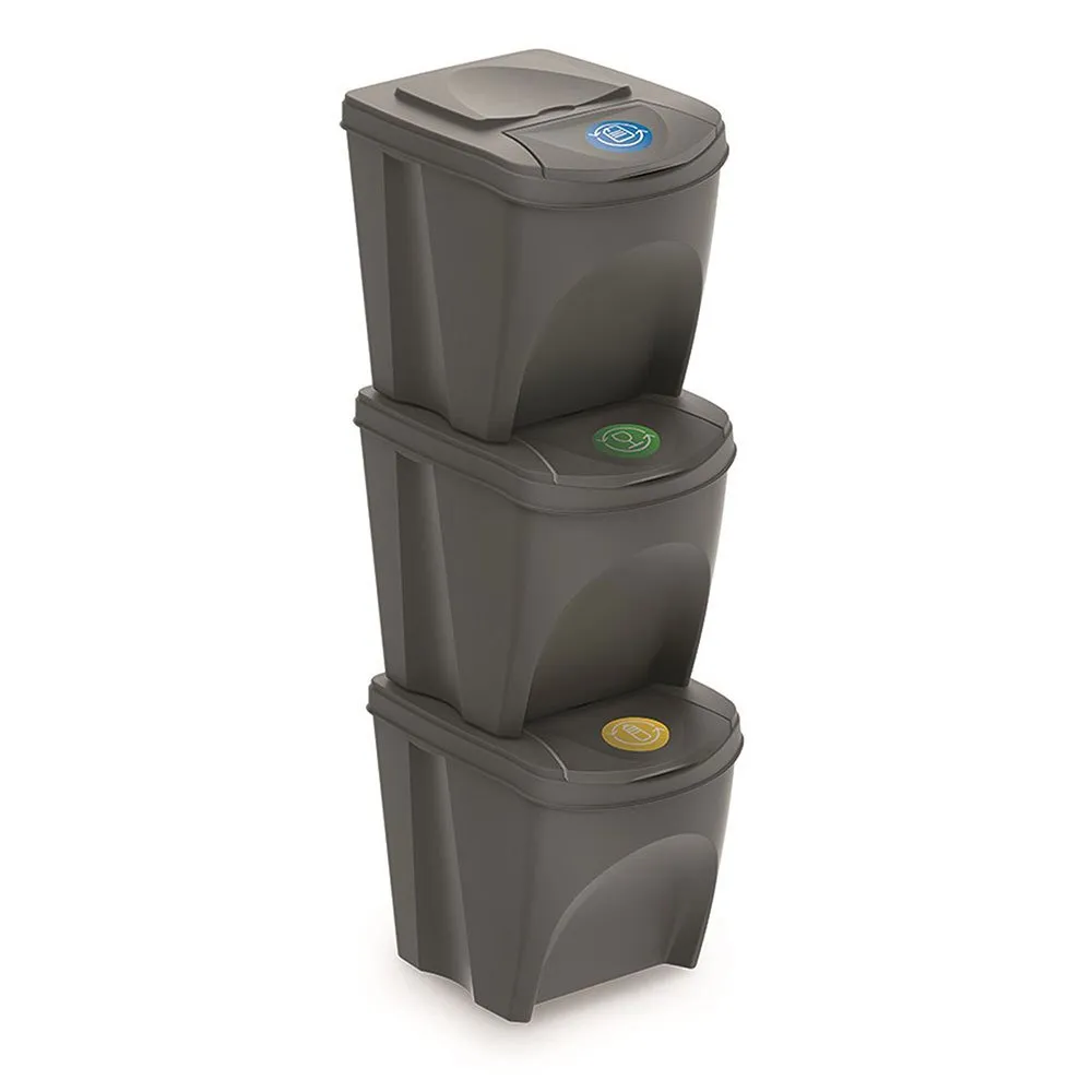Prosperplast Recycling Bins 75L 3 units