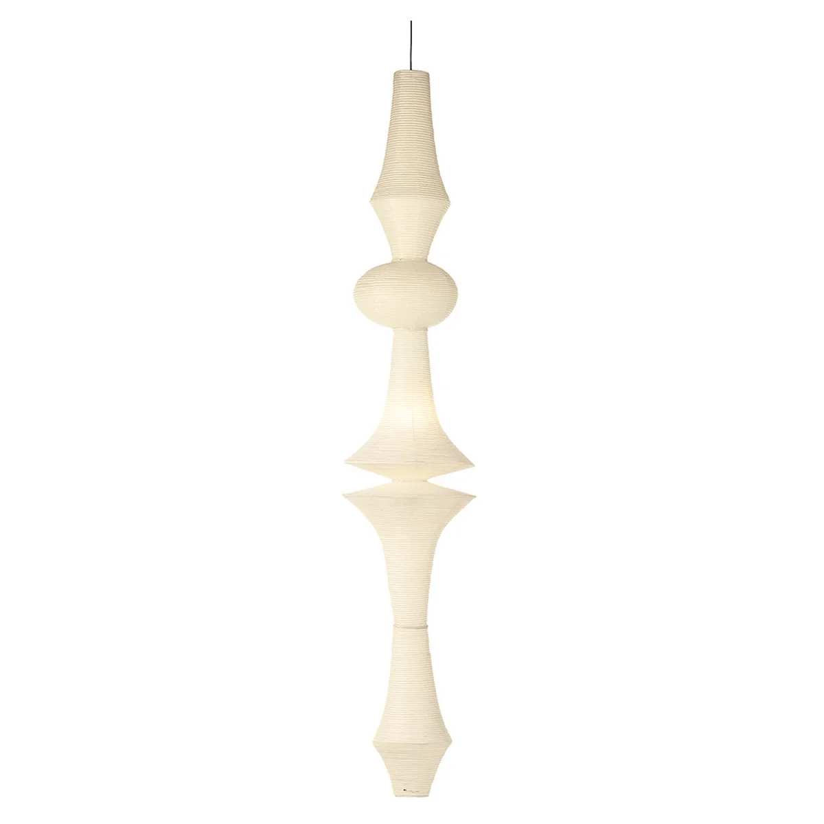 Vitra - Akari E Pendelleuchte, Ø 48 cm H 295 cm, natur