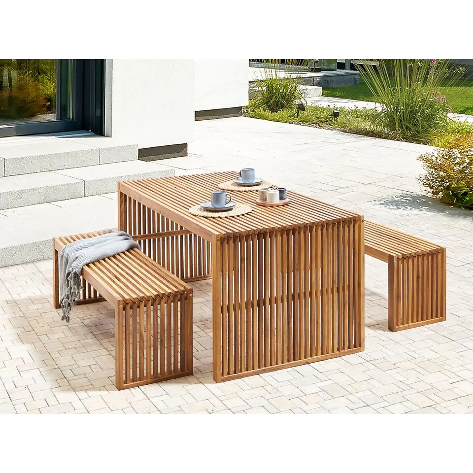 SULZANO - Tuintafel - Lichthout - Acaciahout