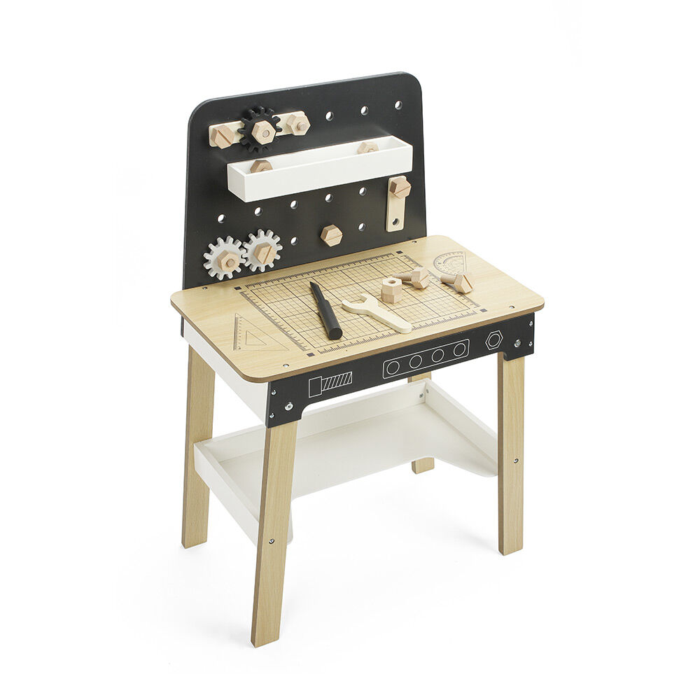 Jeu établi de bricolage avec outils en bois
