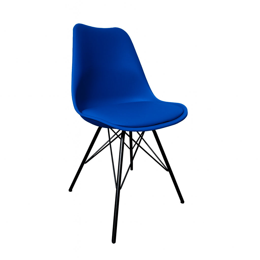Kick kuipstoel Metal Luuk - Donkerblauw