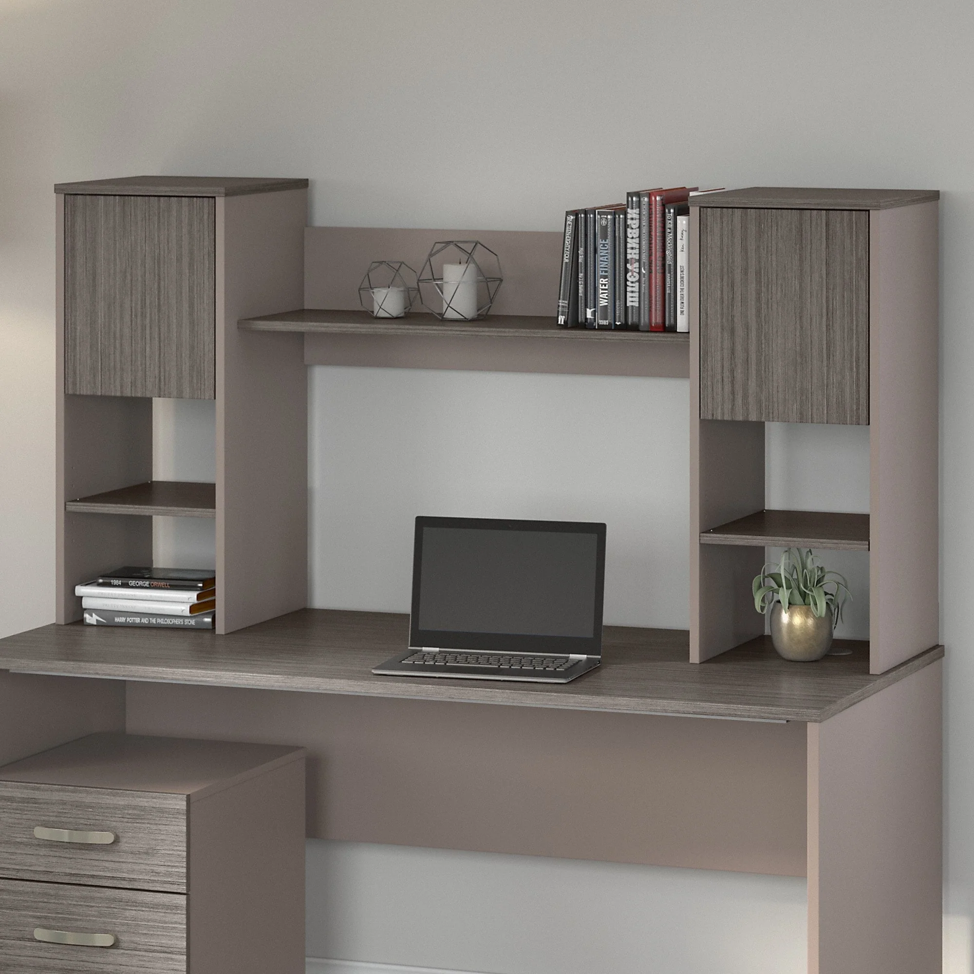 Commerce 60W Hutch with Doors by Bush Furniture