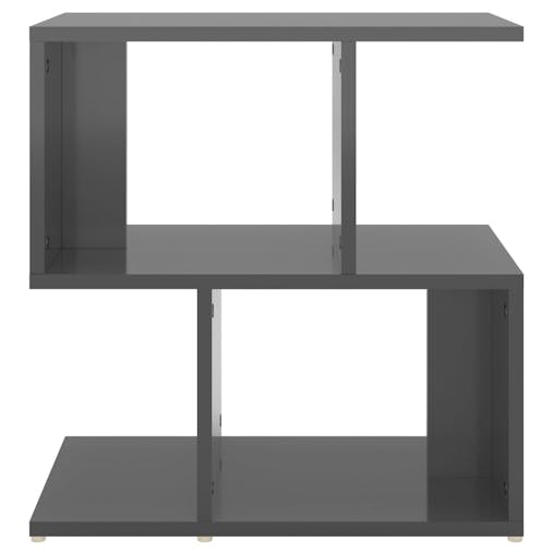 NNEVL Bedside Cabinets 2 pcs High Gloss Grey 50x30x51.5 cm Chipboard
