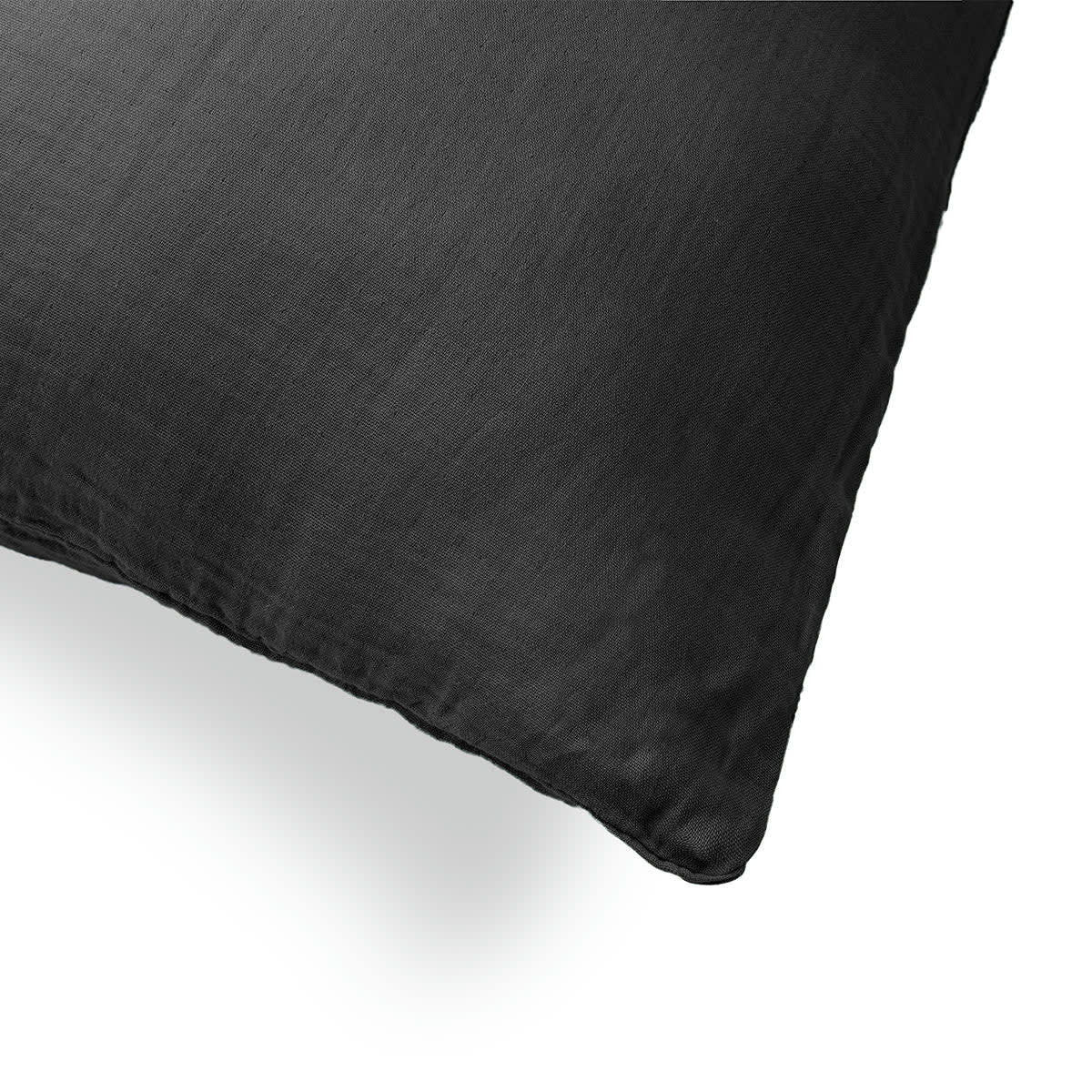 CLARA - Taie d'oreiller (x1) gaze de coton  50x70 caviar