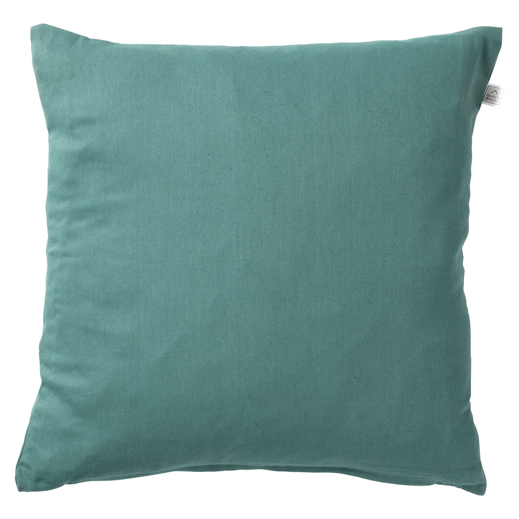 JAMES - Kussenhoes 45x45 cm - duurzaam katoen - effen kleur - Sagebrush Green - groen