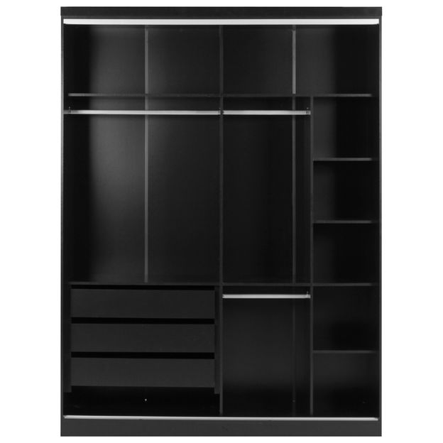 ESTRUTURA DE GUARDA-ROUPA 2 PORTAS FRIZ