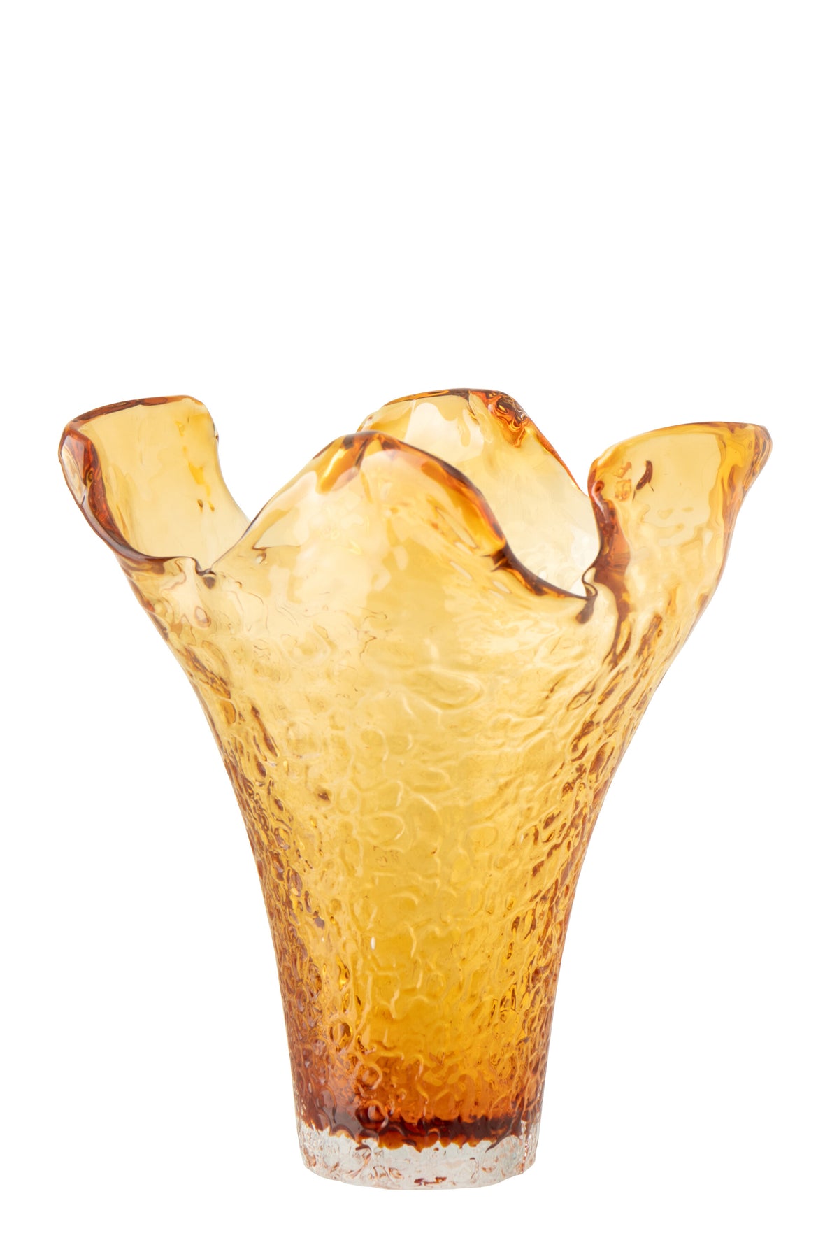 J-Line vaas Onregelmatig - glas - caramel - large