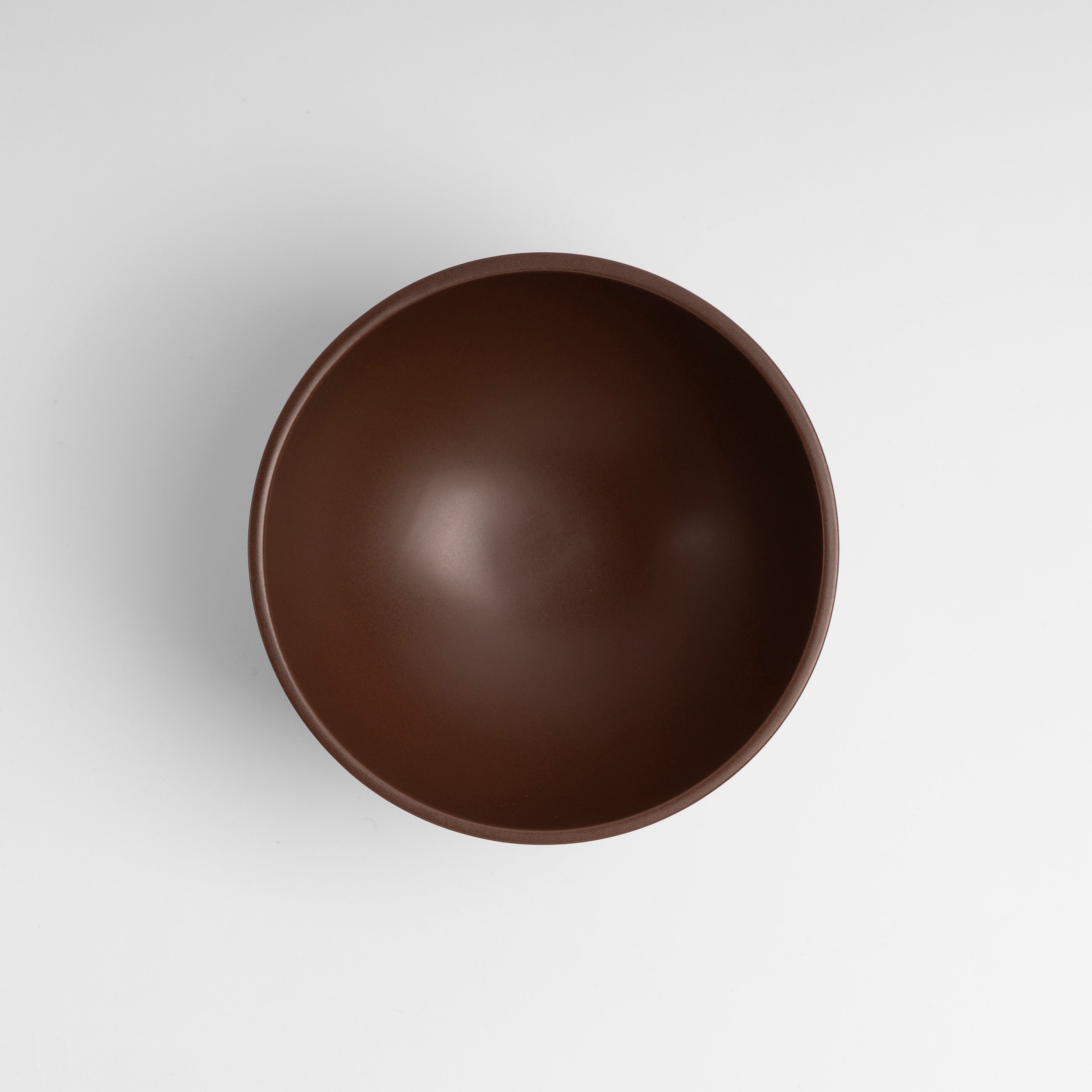 Medium Chocolate Modern Pedestal Bowl
