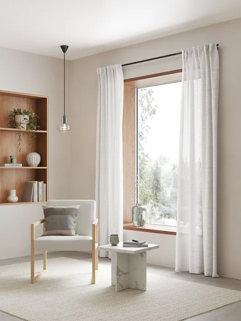 Gardin ELVALANDET 1x140x245 hvid