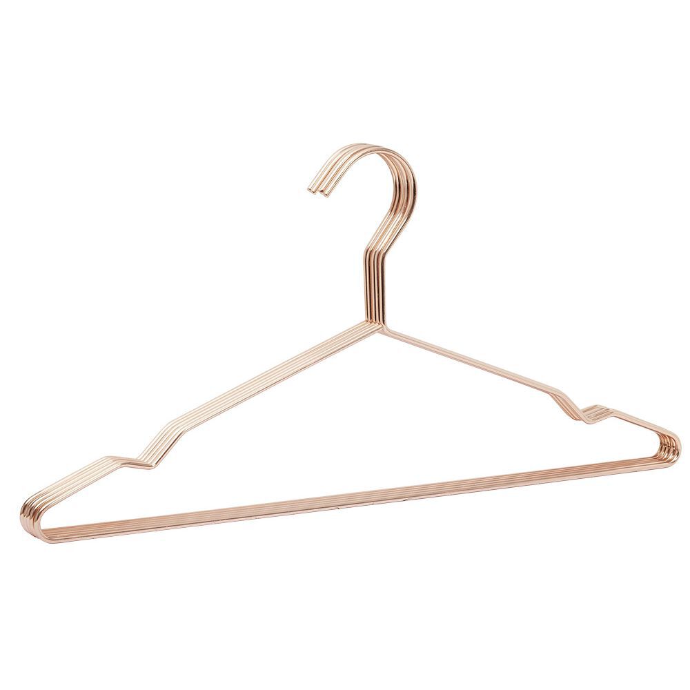 Cintre métal rose cuivré x5
