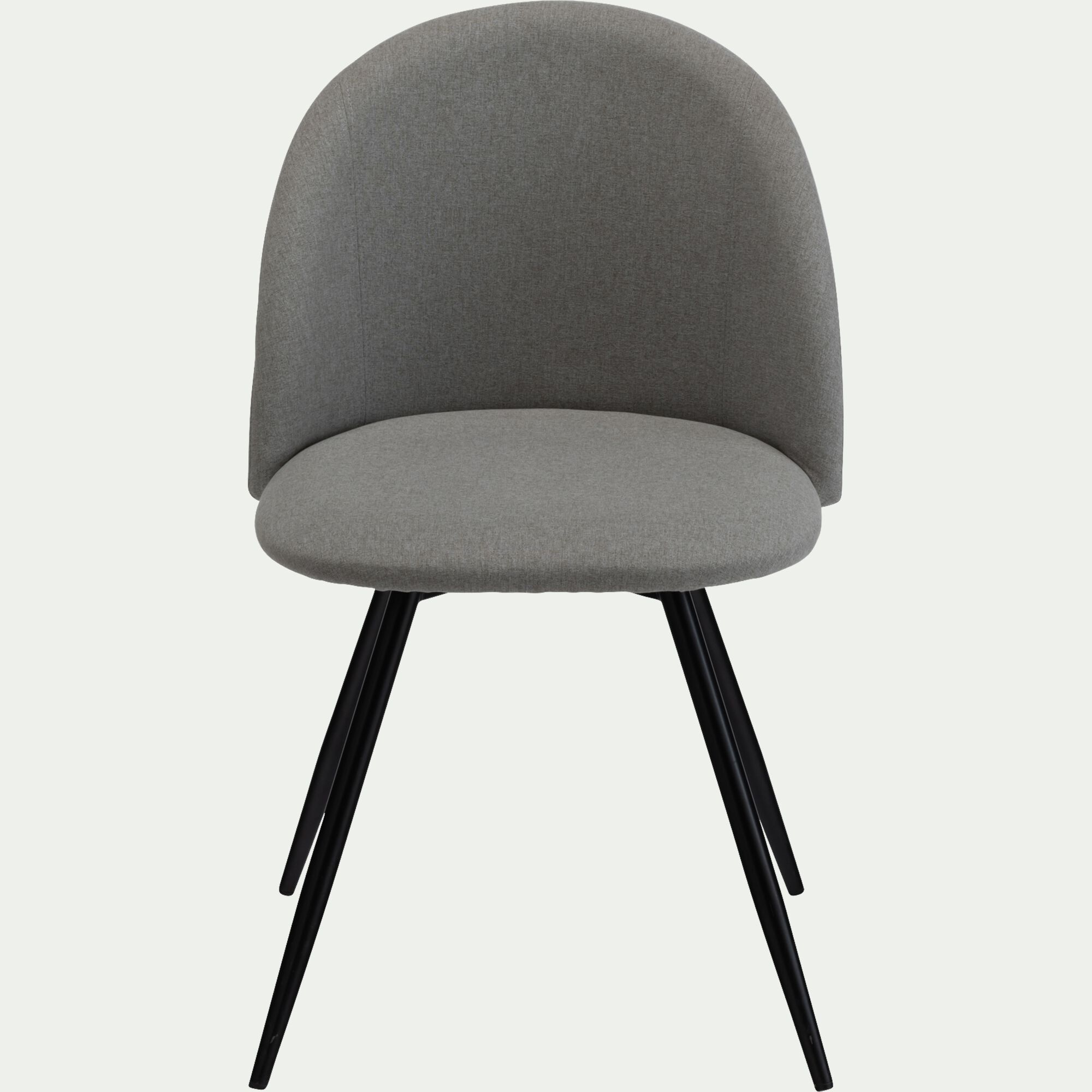 FIONA - Chaise de bureau en tissu - gris vésuve