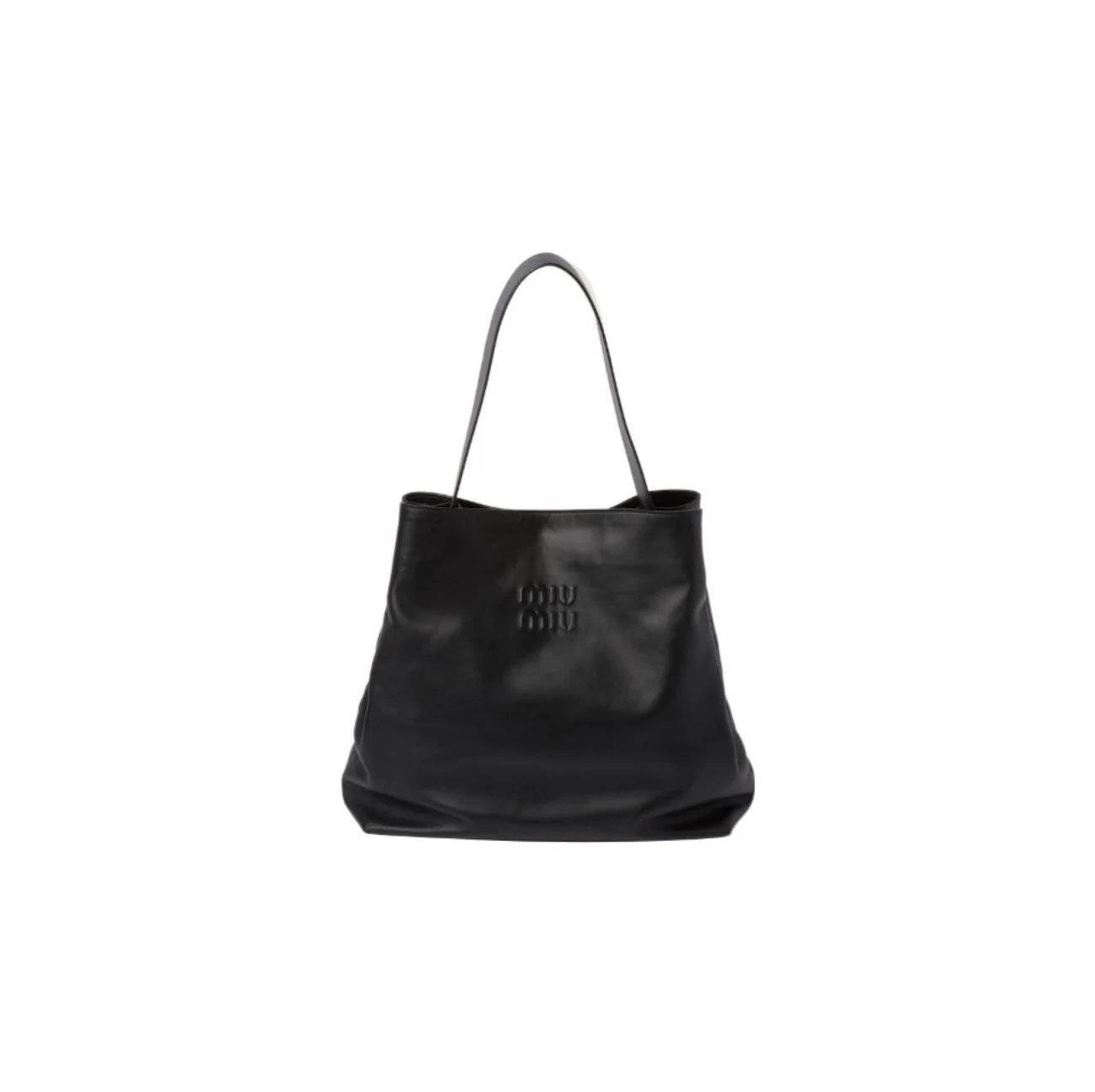 MIU MIU Hobo Leather Shoulder Handbag